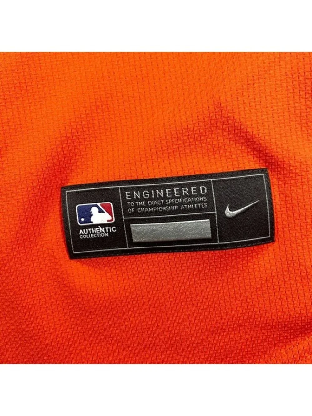 Nike Elite On-Field Houston Astros Authentic Jersey Size 40 Men Orange